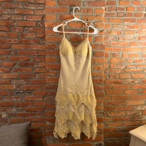 Sue Wong Tiered Beaded Dress